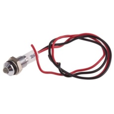 【722-7817】パイロットランプ、24V dc、白、実装ホールサイズ:6mm
