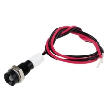 【722-7833】パイロットランプ、12V dc、緑、赤、実装ホールサイズ:6mm