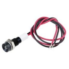【722-7839】パイロットランプ、12V dc、白、実装ホールサイズ:6mm