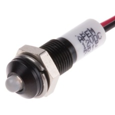 【722-7877】パイロットランプ、12V dc、緑、赤、実装ホールサイズ:6mm