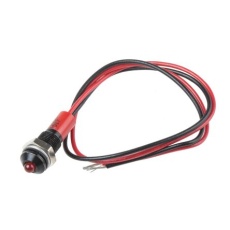 【722-7886】パイロットランプ、24V dc、赤、実装ホールサイズ:6mm