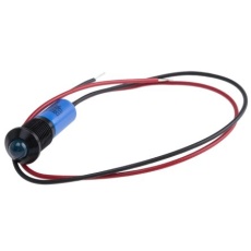 【723-9533】パイロットランプ、12V dc、青、実装ホールサイズ:8mm