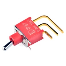 【734-6974】トグルスイッチ、On-(On)、SPDT、400 mA @ 20 V dc、PCB