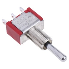 【734-7145】トグルスイッチ、On-Off-(On)、SPDT、5 A @ 250 V ac、パネルマウント