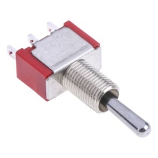 【734-7148】トグルスイッチ、(On)-Off-(On)、SPDT、5 A @ 250 V ac、パネルマウント