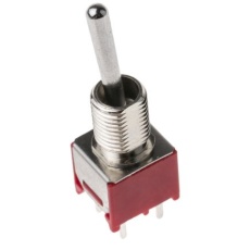 【734-7191】トグルスイッチ、On-(On)、DPDT、3 A @ 120 V ac、PCB