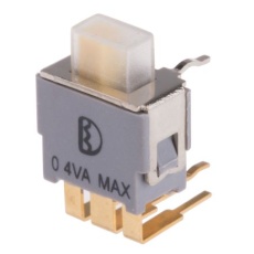 【734-7356】スライドスイッチ、2回路 2接点、400 mA @ 20 V、PCBマウント