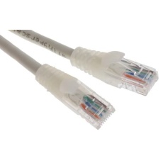 【738-8442】Cat5e イーサネットケーブル、RJ45-RJ45、1m、白、U/UTP