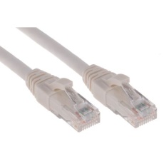 【738-8458】Cat5e イーサネットケーブル、RJ45-RJ45、5m、白、U/UTP