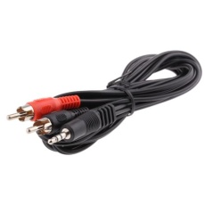 【742-4548】AUXケーブル 3.5 mmステレオジャック RCA x 2 2m