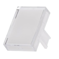 【745-2593】押しボタンレンズ 長方形 白