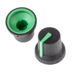 【777-7338】ノブ、6mm、スプライン軸 直径:16.8mm、Push-On