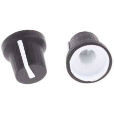 【777-7344】ノブ、6mm、スプライン軸 直径:16.8mm、Push-On