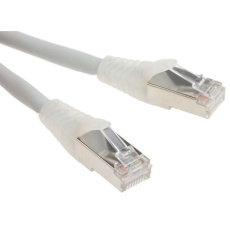 【778-5127】Cat6a イーサネットケーブル、RJ45-RJ45、0.5m、グレー、S/FTP
