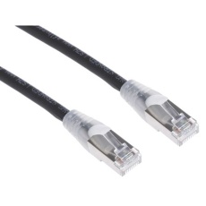 【778-5177】Cat6a イーサネットケーブル、RJ45-RJ45、3m、黒、S/FTP
