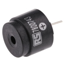 【780-0743】連続 圧電ブザー、2.548kHz、85dB、スルーホール