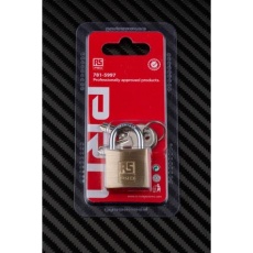 【781-5997】南京錠 シャックル径:5mm 真鍮