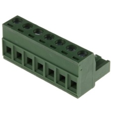 【790-0714】基板用端子台、5.08mmピッチ 、1列、7極、緑