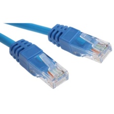 【791-7006】Cat5e イーサネットケーブル、RJ45-RJ45、20m、青、U/UTP