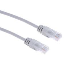 【791-7028】Cat5e イーサネットケーブル、RJ45-RJ45、30m、グレー、U/UTP