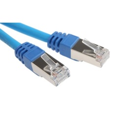 【791-7047】Cat6 イーサネットケーブル RJ45-RJ45 30m 青 F/UTP