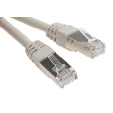【791-7053】Cat6 イーサネットケーブル、RJ45-RJ45、25m、グレー、F/UTP