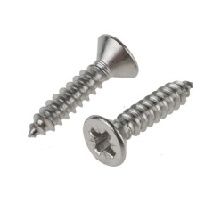 【797-6184】タッピング ネジ 長さ(メートルねじ):25mm 皿頭 ステンレス鋼(100個入り)