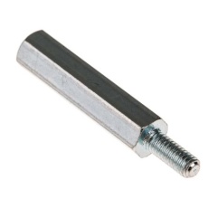 【806-6590】スタンドオフ 六角 スチール M4 x 30mm