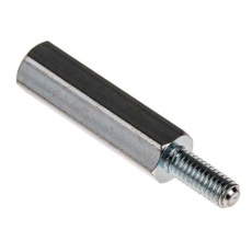 【806-6604】スタンドオフ 六角 スチール M4 x 25mm