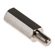 【806-6639】スタンドオフ 六角 黄銅 M5 x 20mm