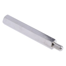 【806-6651】スタンドオフ 六角 黄銅 M5 x 50mm