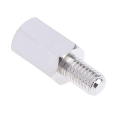 【806-6663】スタンドオフ 六角 スチール M6 x 15mm