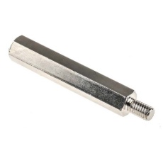 【806-6698】スタンドオフ 六角 スチール M6 x 55mm