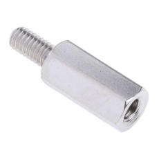 【806-6727】スタンドオフ 六角 黄銅 M4 x 15mm