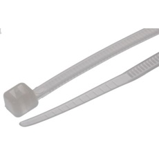 【811-1704】結束バンド、142mm x 2.5 mm、ナチュラル、ナイロン 66、100 個入り(100個入り)