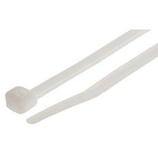 【811-1707】結束バンド、385mm x 4.8 mm、ナチュラル、ナイロン 66、100 個入り(100個入り)