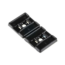 【811-1729】ケーブルタイマウント 、黒、長さ 29.2mm、幅 29.2 mm(50個入り)