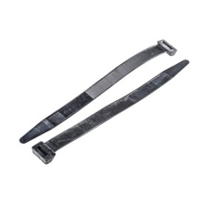 【811-1739】結束バンド、254mm x 17.8 mm、黒、ナイロン 66、50 個入り(50個入り)