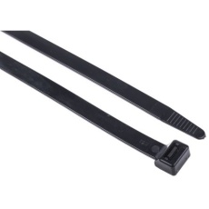 【811-1754】結束バンド、550mm x 12.7 mm、黒、ナイロン 66、50 個入り(50個入り)