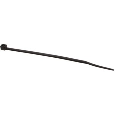 【811-1773】結束バンド、100mm x 2.5 mm、黒、ナイロン 66、100 個入り(100個入り)