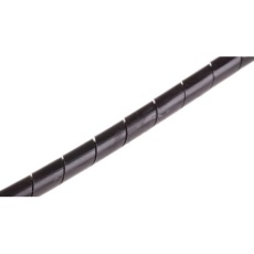 【811-7651】スパイラルケーブルラップ ポリエチレン 黒(30m入り)