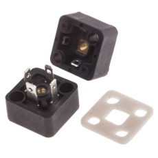 【811-8250】ソレノイドバルブコネクタ、DIN43650、3P+E、250 V ac、10A