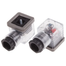【811-8297】ソレノイドバルブコネクタ、DIN 43650 A、2P+E、12 V dc、10A