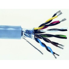 【812-4716】ツイストペア データケーブル、10ペア、20芯、24、遮蔽、100m(100m入り)