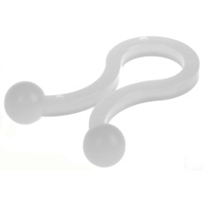【817-8924】ケーブルクリップ (配線クリップ)、7mm x 2 mm 7mm(50個入り)