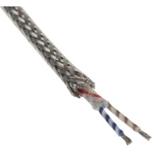 【827-5704】タイプ K 熱電対ケーブル/熱電対線、フラットペア、7 / 0.2mm、+350℃、25m