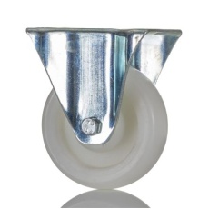 【828-6280】キャスター、70kg、ホイール径:75mm、固定プレート寸法:75 x 60mm