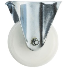 【828-6283】キャスター、125kg、ホイール径:100mm、固定プレート寸法:102 x 84mm