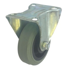 【828-6300】キャスター、70kg、ホイール径:75mm、固定プレート寸法:75 x 60mm