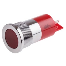 【833-2904】パイロットランプ 110V dc 赤 実装ホールサイズ:22mm